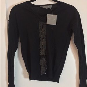NWT Sachin + Babi Sequined Sweater, Size Small,